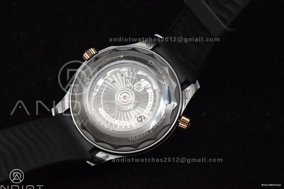 Best Black Seamaster VSF Black Neat Bezel Strap Rubber 43.5mm A Dial 300m Edition on 1070 1:1 RG Black Ceramic 1205